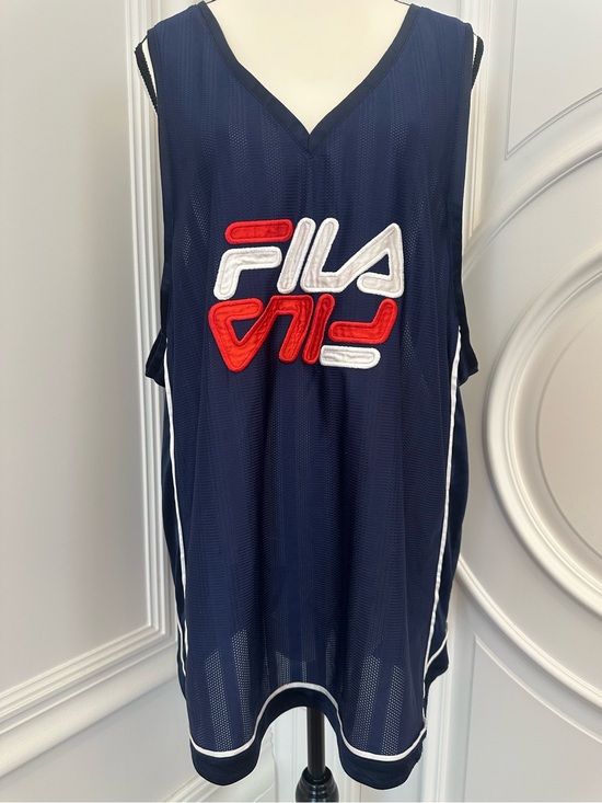 Fila Other - FILA 80s 90s Y2K Vintage Basketball Grunge Hip Hop Skateboard Tank Jersey (XL)